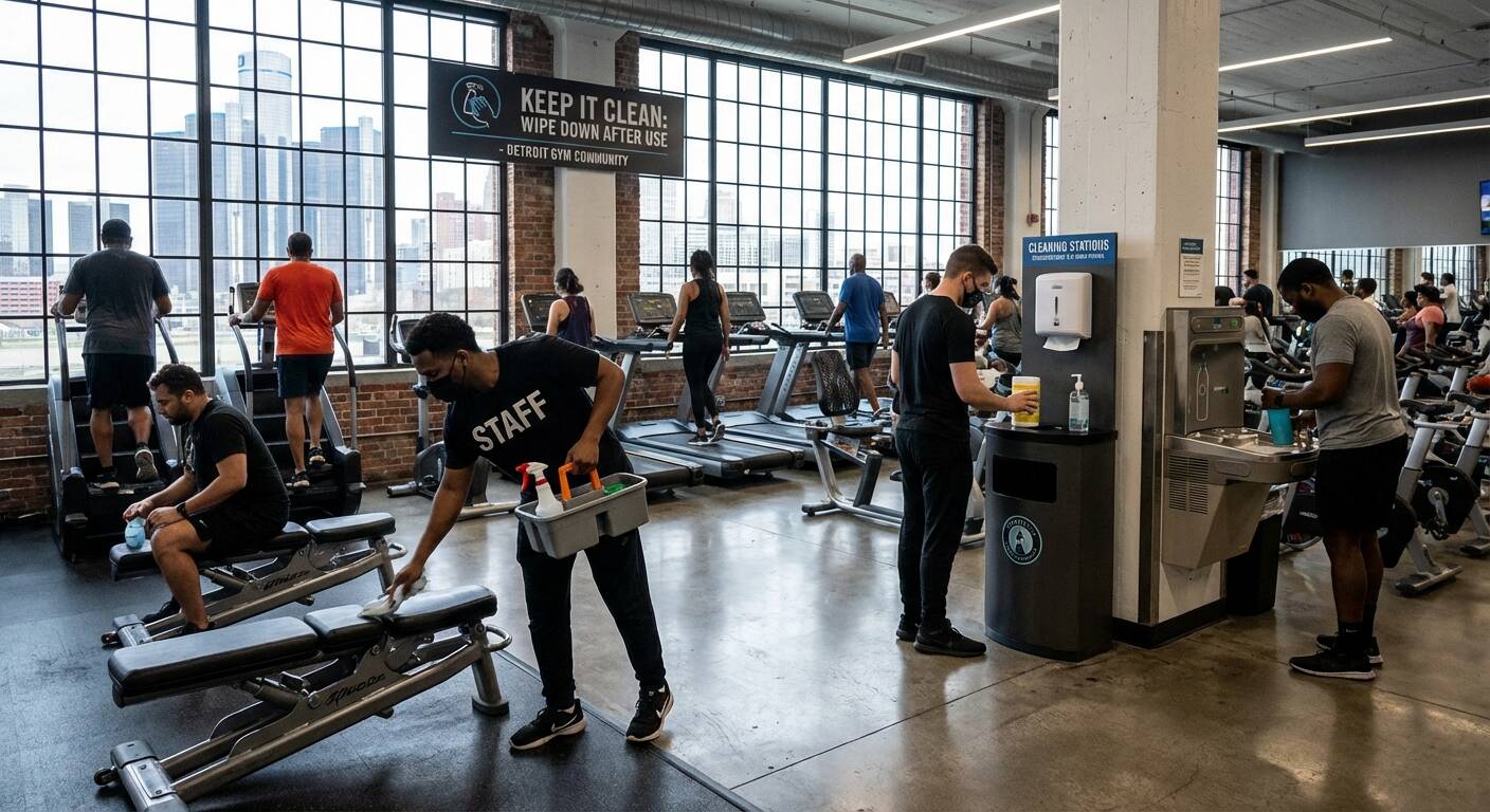 How Detroit Gyms Can Stay Clean During Peak Member Hours