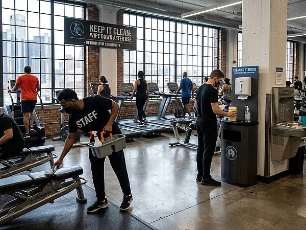 How Detroit Gyms Can Stay Clean During Peak Member Hours