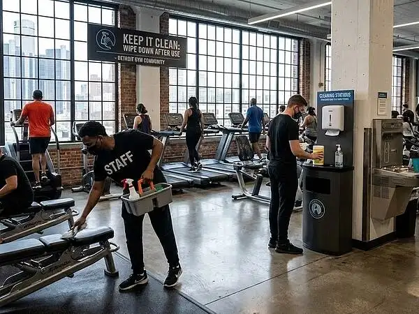 How Detroit Gyms Can Stay Clean During Peak Member Hours