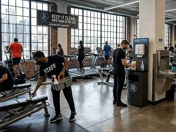 How Detroit Gyms Can Stay Clean During Peak Member Hours