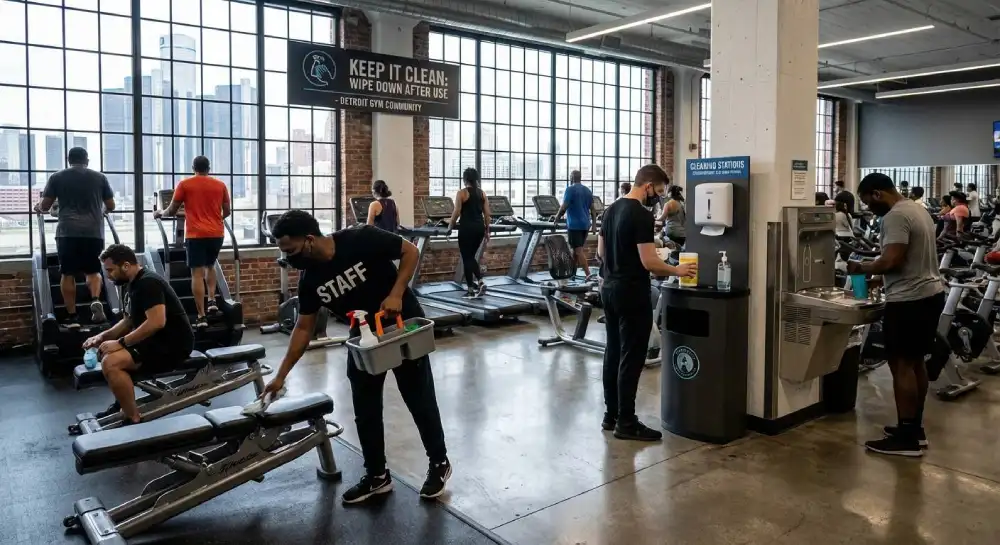 How Detroit Gyms Can Stay Clean During Peak Member Hours